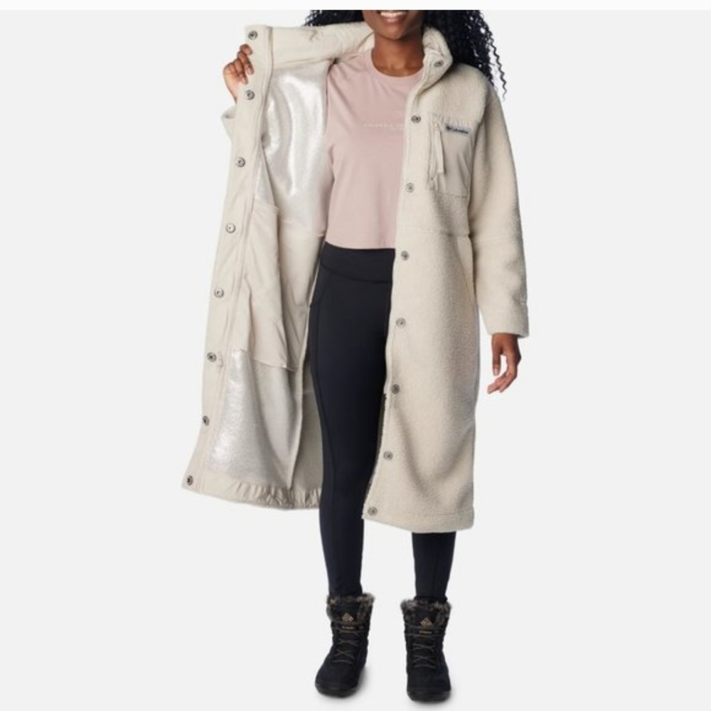 ISO Women's Columbia FULL LENGTH Panorama Jacket With Omni-heat Technology